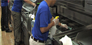 image to display commercial restraunt cleaning
